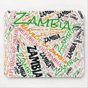 Alfombrilla De Ratón Deliciosos colores de bandera de Zambia patriótico