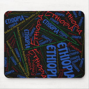 Alfombrilla De Ratón Deliciosos colores de bandera etíope patrióticos