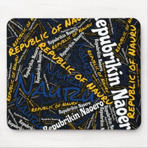 Alfombrilla De Ratón Deliciosos colores de la bandera de Nauru Patrióti