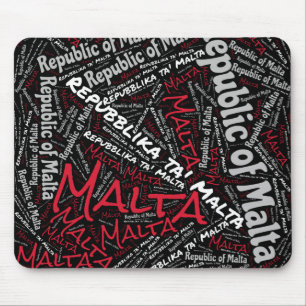 Alfombrilla De Ratón Delight Malta Flag Colors Patriotic