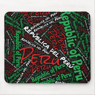 Alfombrilla De Ratón Delight Peru Flag Colours Patriotic