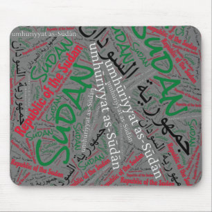 Alfombrilla De Ratón Delight Sudan Flag Colours Patriotic