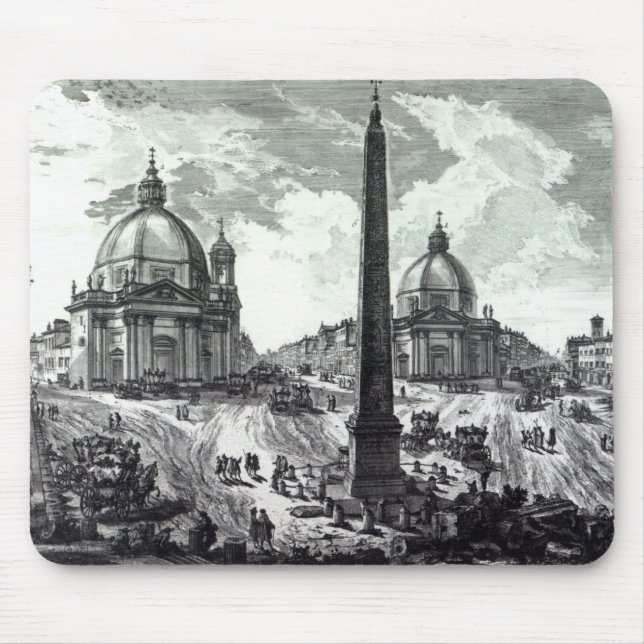 Alfombrilla De Ratón Della Piazza del Popolo, c.1750 de Veduta (Frente)