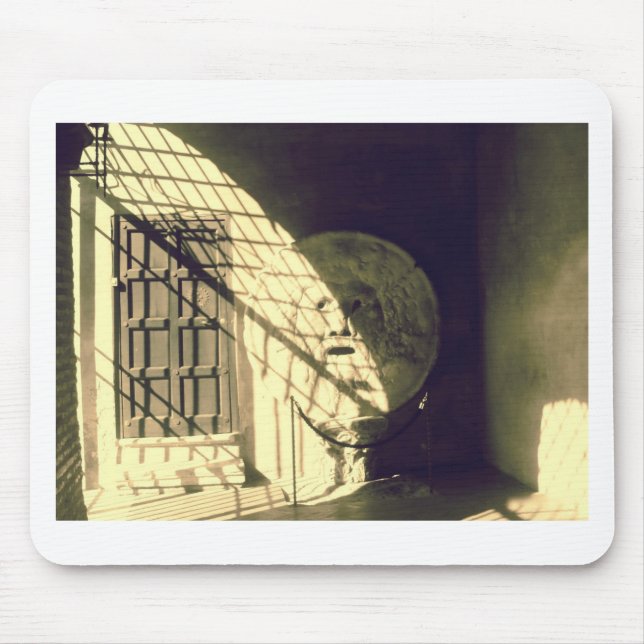 Alfombrilla De Ratón Della Verita (la boca de Bocca de la verdad) (Frente)