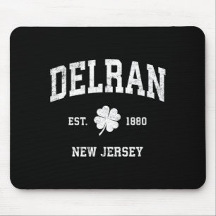 Alfombrilla De Ratón Delran Nueva Jersey Vintage Shamrock Srts _1 