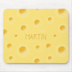 Alfombrilla De Ratón ¡Demasiado Alegre! Nombre personalizado del queso 