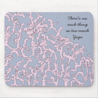 Alfombrilla De Ratón Demasiado mousemat de la yoga, rosado