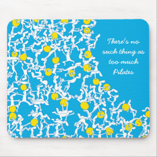 Alfombrilla De Ratón Demasiado mousemat de Pilates, azul