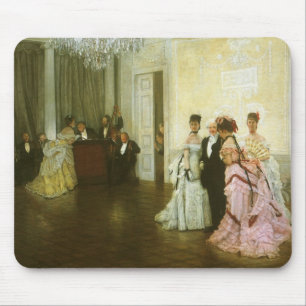 Alfombrilla De Ratón Demasiado Temprano de James Tissot, Arte Victorian