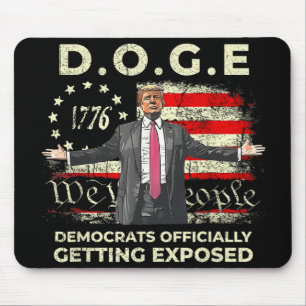 Alfombrilla De Ratón Demócratas de Doge Expuestos Oficialmente a Trump 