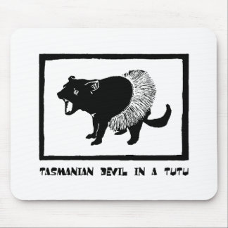 Alfombrilla De Ratón Demonio de Tasmania en un Tutu
