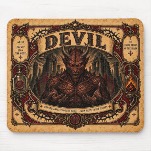 Alfombrilla De Ratón Demonio, Monstruo de Circo Antiguo