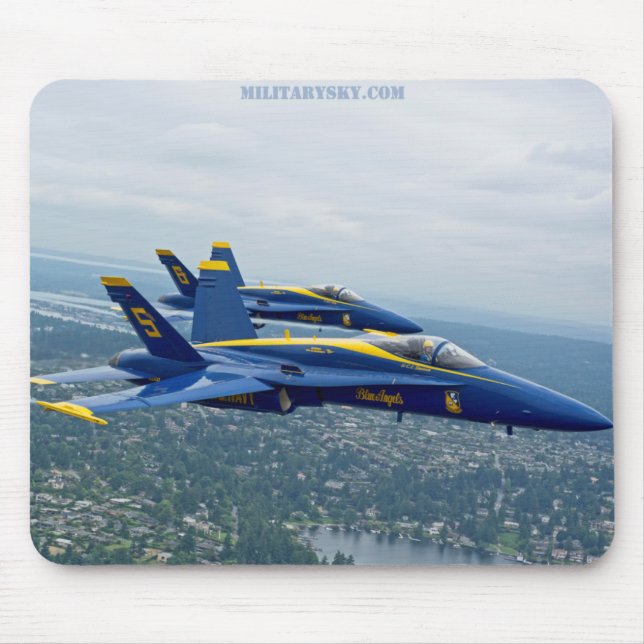 Alfombrilla De Ratón Demostración Mousepad del vuelo de la marina de (Frente)