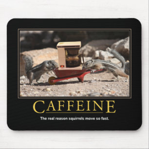 Alfombrilla De Ratón Demotivational Mousepad: Cafeína