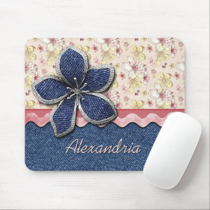 Alfombrilla De Ratón Denim de cadera personalizado Jeans Cute Pastel Pa