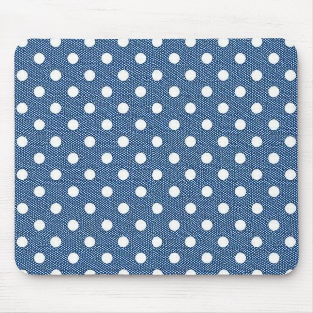 Alfombrilla De Ratón Denim puntos (Frente)