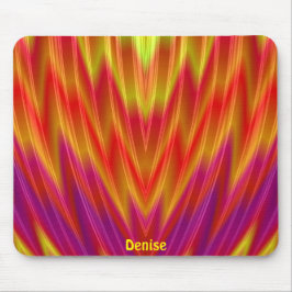 Alfombrilla De Ratón DENISE ~ rojo, amarillo y púrpura