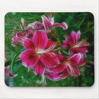 Alfombrilla De Ratón Denman Island Lilies Floral Painting Art