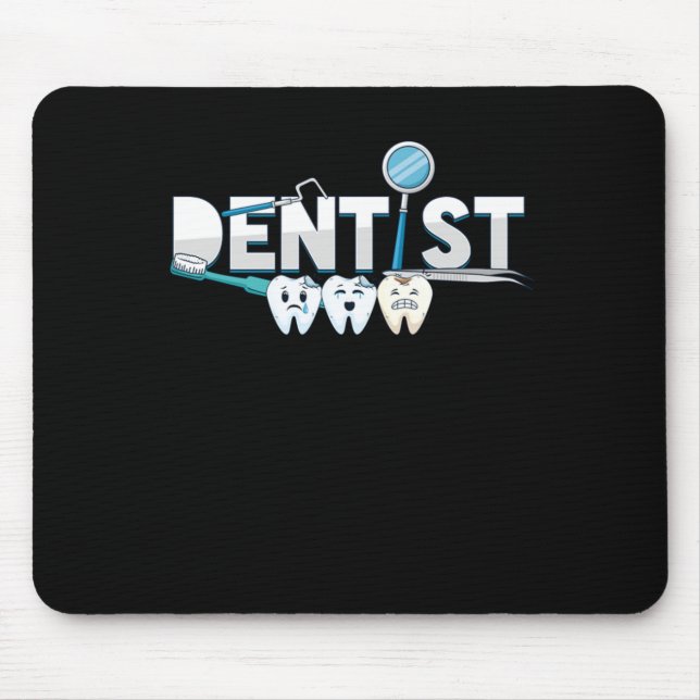 Alfombrilla De Ratón Dentist Dental Teeth Médica Tooth Medical Gift (Frente)