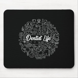 Alfombrilla De Ratón Dentist Life Dentistry Médica Teeth Medicina