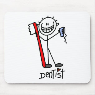 Alfombrilla De Ratón Dentista de Figura de Palo Básica