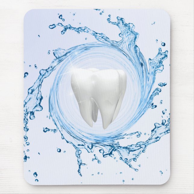 Alfombrilla De Ratón Dentista Dental Tooth Water Profesional (Frente)