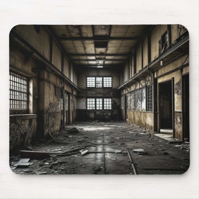 Alfombrilla De Ratón Dentro de una estación abandonada (Frente)