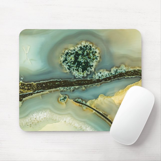 Alfombrilla De Ratón Dentro de una piedra semipreciosa (Con ratón)