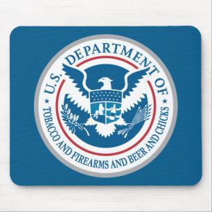 Alfombrilla De Ratón Departamento de los E.E.U.U. de tabaco y armas de
