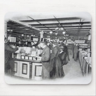 Alfombrilla De Ratón Departamento del libro en una tienda del Ejército