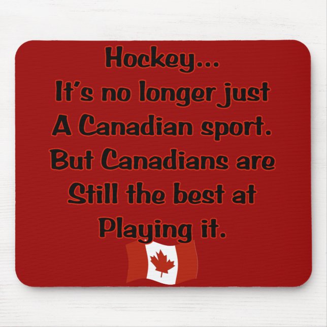 Alfombrilla De Ratón Deporte canadiense Mousepad (Frente)