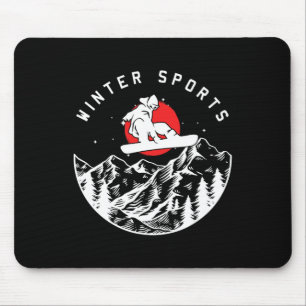 Alfombrilla De Ratón Deportes de invierno Montañas de Snowboard Extreme