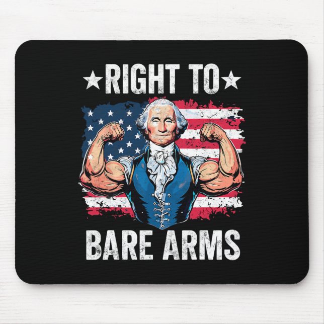 Alfombrilla De Ratón Derecho A Despojarse De Armas George Washington Bo (Frente)