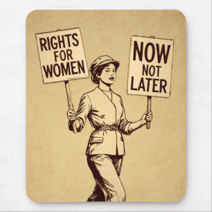 Alfombrilla De Ratón Derechos de la mujer, arte de sufragette feminista
