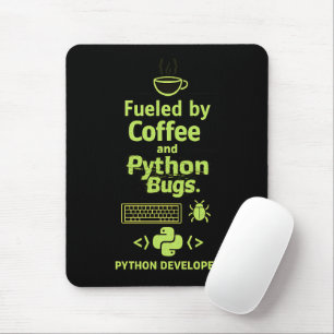 Alfombrilla De Ratón Desarrollador divertido de Python – alimentado por