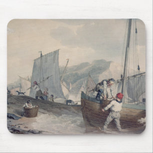 Alfombrilla De Ratón Descarga de los barcos de pesca