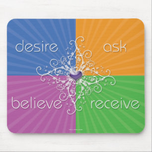 Alfombrilla De Ratón Deseo • Pida • Crea • Reciba Mousepad