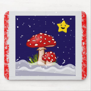 Alfombrilla De Ratón Deseos de Navidad, días nevando