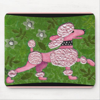 Alfombrilla De Ratón DESFILE ROSADO del CANICHE - mousepad juguetón del