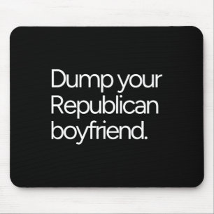Alfombrilla De Ratón Deshazte de tu novio republicano liberal anti-Trum