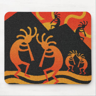 Alfombrilla De Ratón Desierto de diseño del suroeste Sunset Kokopelli