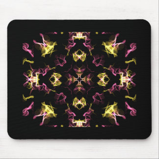 Alfombrilla De Ratón Deslumbrante Mandala rosa y Amarillo