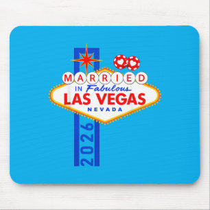 Alfombrilla De Ratón Despedida de soltero en Las Vegas se casó en Las V