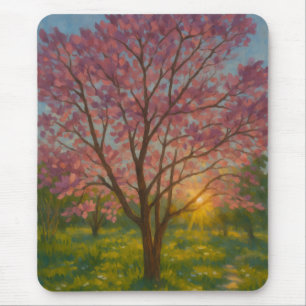 Alfombrilla De Ratón Despertar de primavera - El paisaje de los árboles