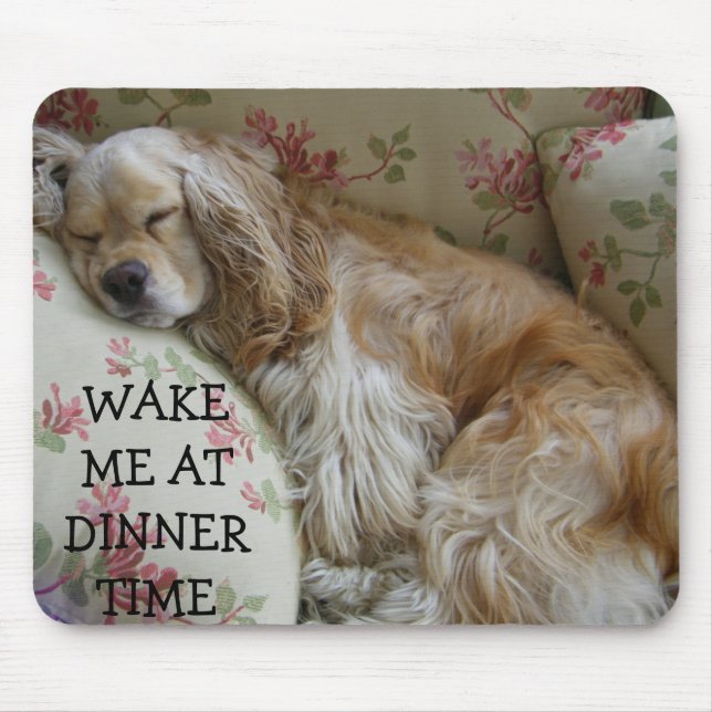 ALFOMBRILLA DE RATÓN "DESPIERTA A LA HORA DE CENAR" MOUSE PAD (Frente)