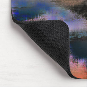 Alfombrilla De Ratón Desplazamiento de las nubes oscuras de color naran