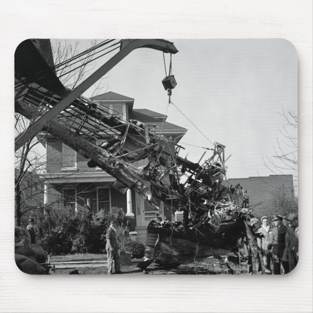 Alfombrilla De Ratón Desplome de aeroplano: 1938 (Frente)