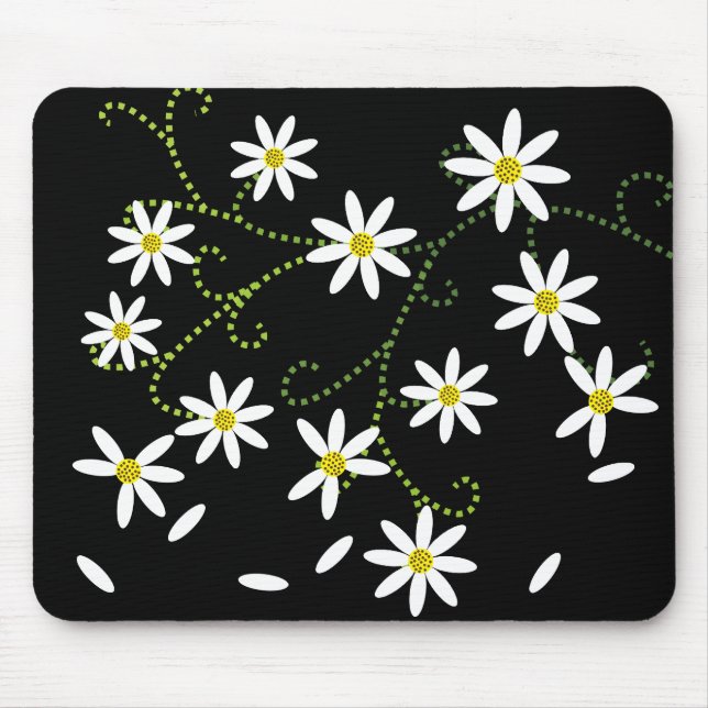 Alfombrilla De Ratón Desplumando el Daisy. Él me ama Mousepad (Frente)