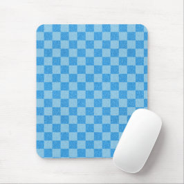 Alfombrilla De Ratón Destellante Cuadrícula Azul