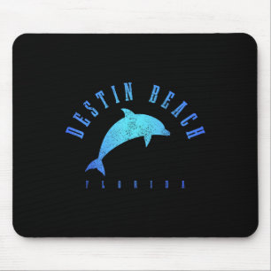 Alfombrilla De Ratón Destin Beach Florida Fl Vintage Dolphin Holiday